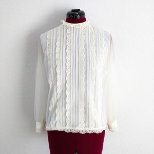 High Neck Victorian Top